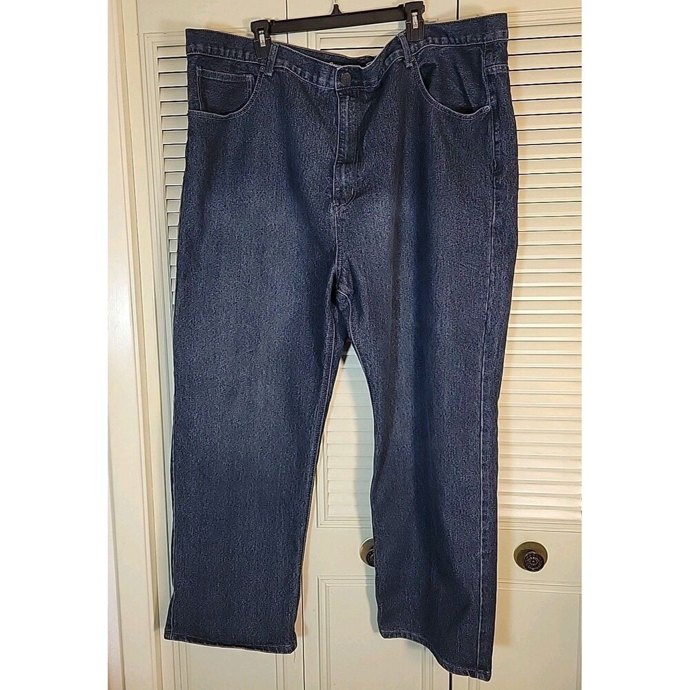 Beverly Hills Polo Jeans Men’s 50"x30" Cotton Dark Blue Boot Cut Denim EUC
